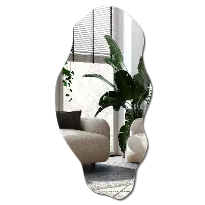 Asymmetrische spiegel originele muurdecoratie