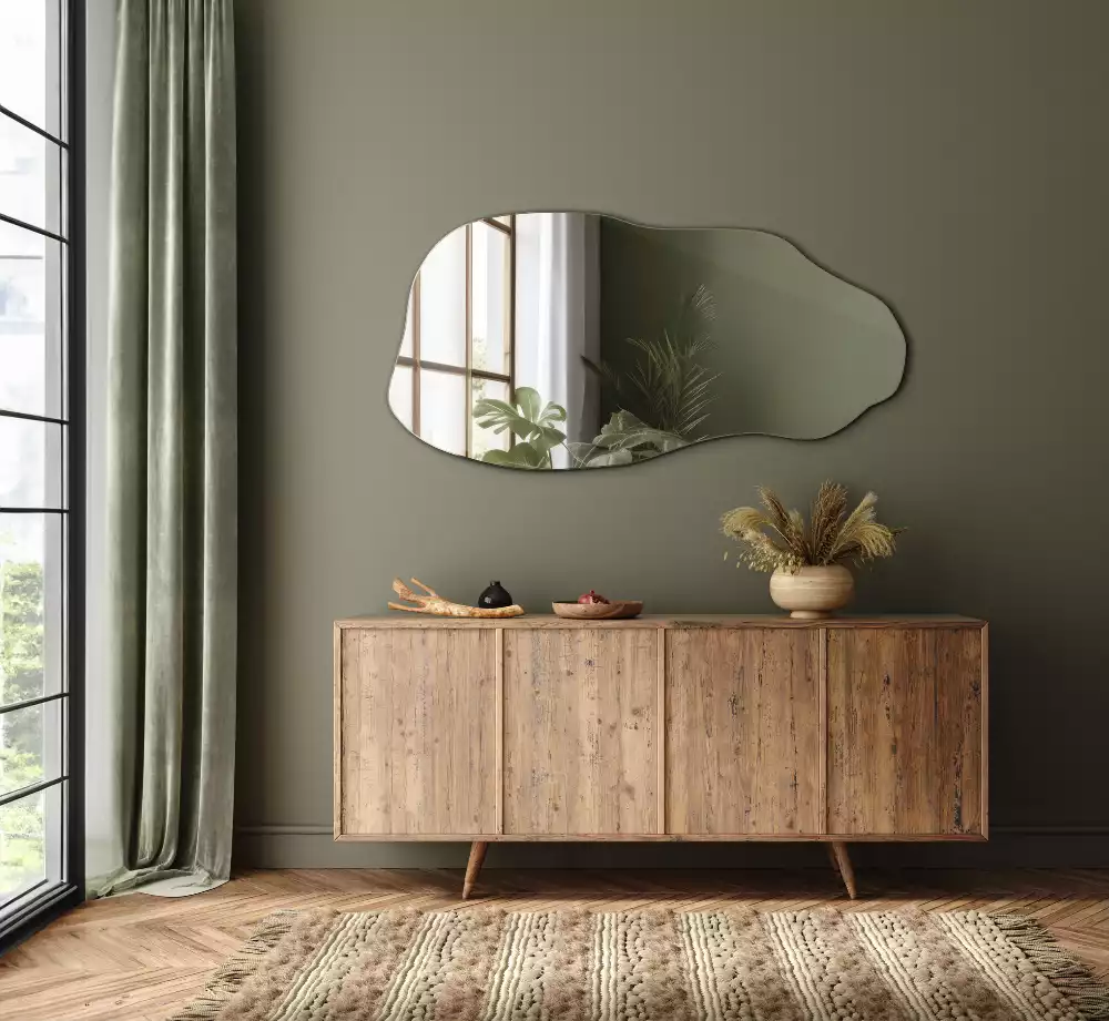 Organische spiegel hangende vlek