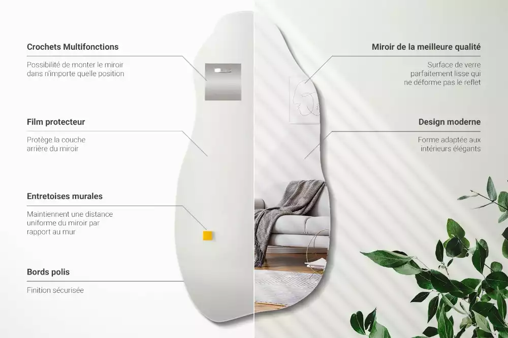 Organische spiegel hangende vlek