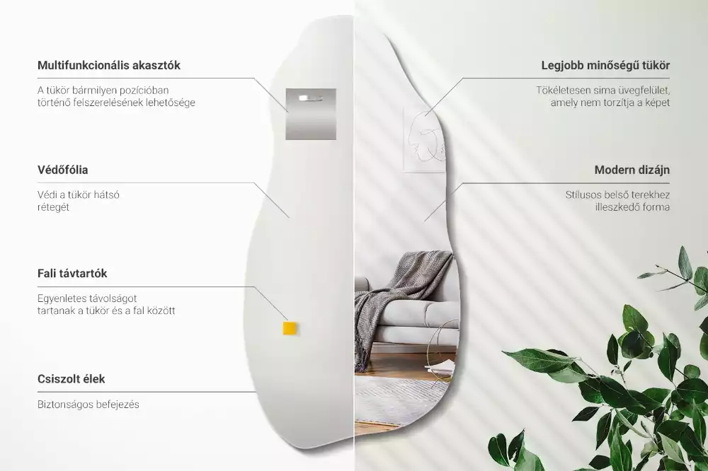 Organische spiegel hangende vlek