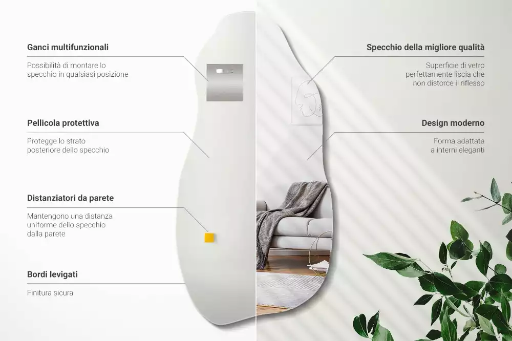 Organische spiegel hangende vlek