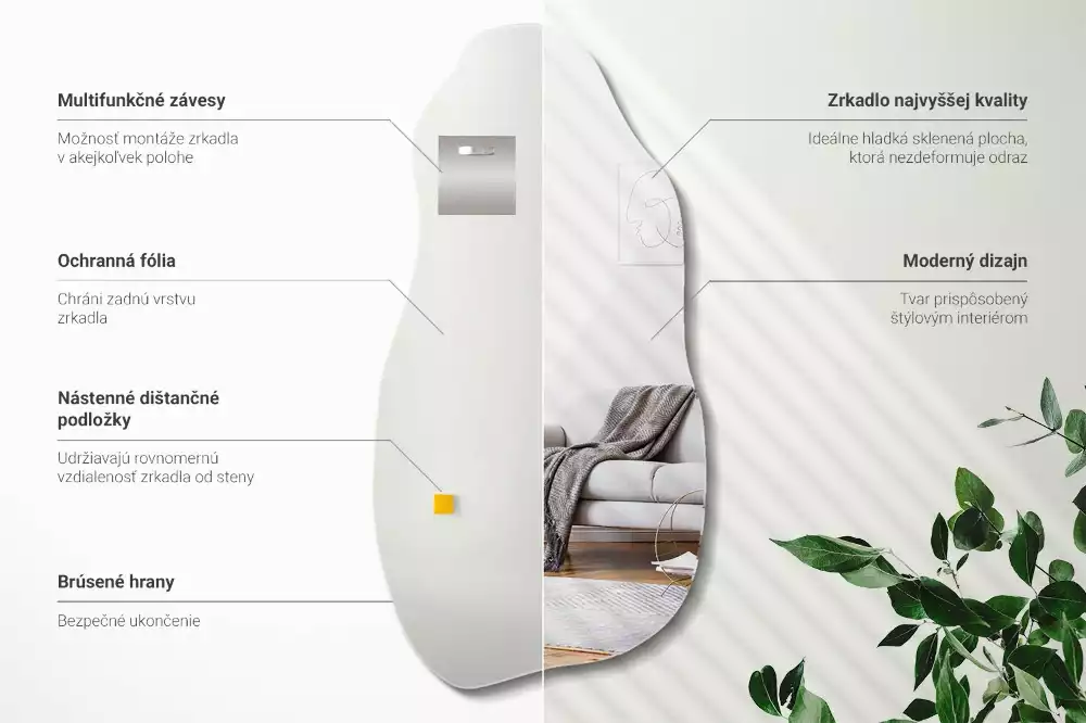 Organische spiegel hangende vlek