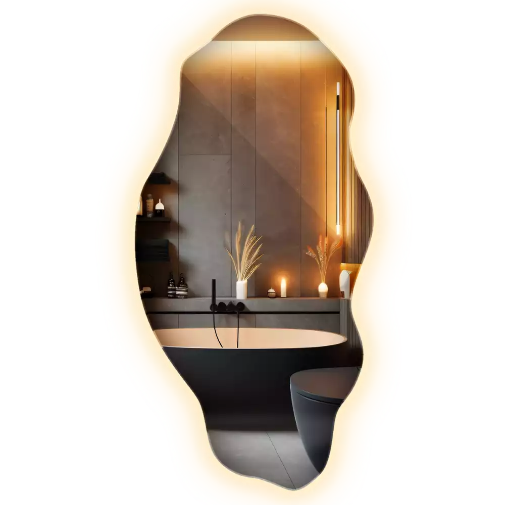 Asymmetrische spiegel LED-verlichte spot