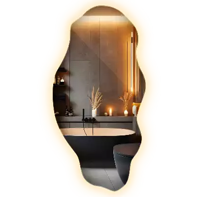 Asymmetrische spiegel LED-verlichte spot