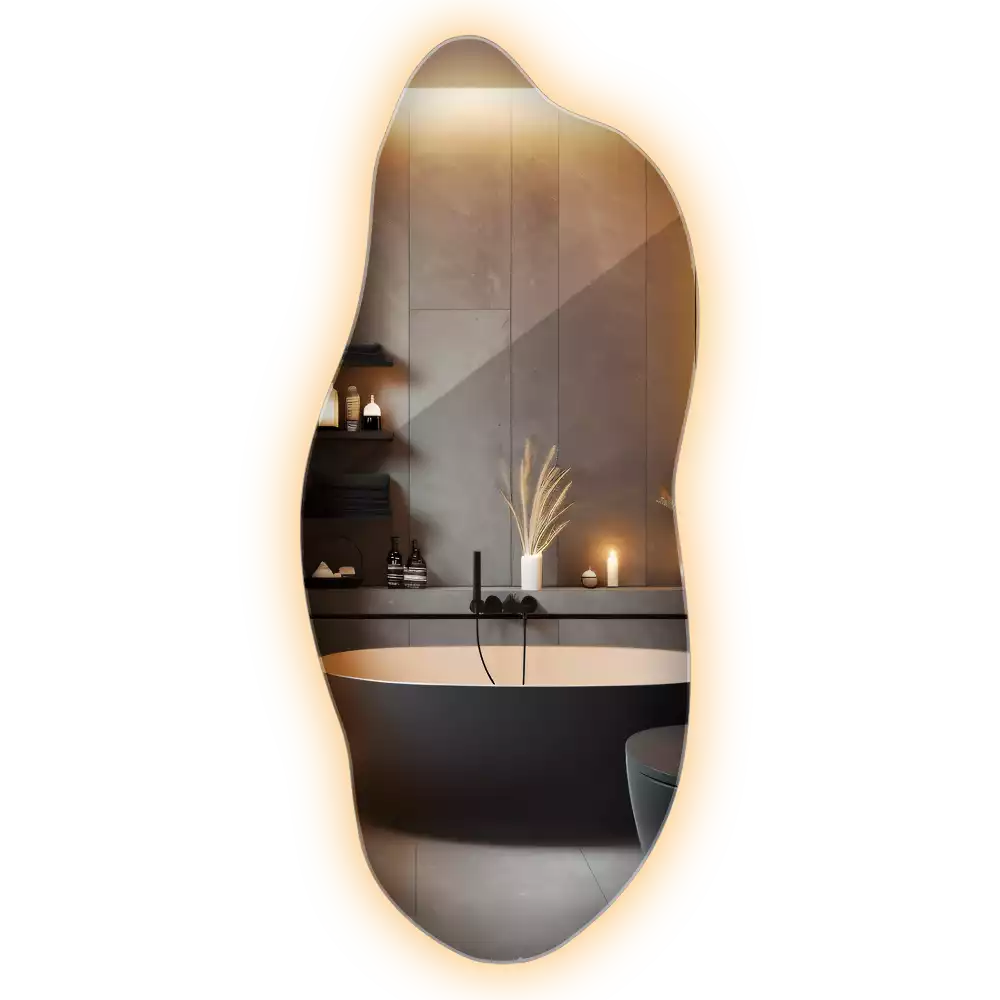 Stijlvolle spiegel met licht