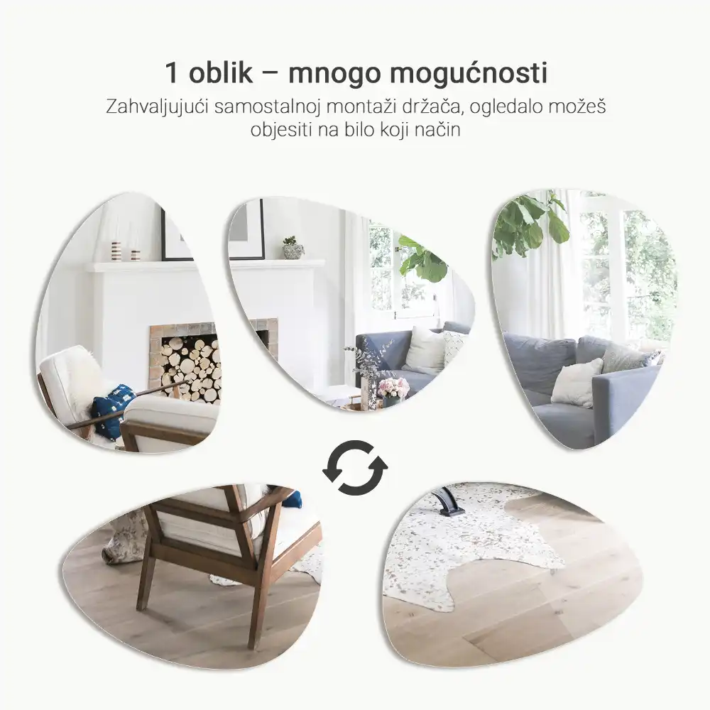 Onregelmatige eivormige spiegel