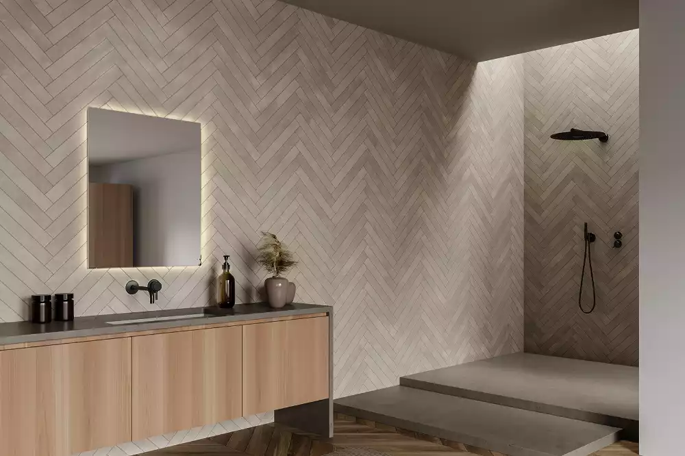 Vierkante spiegel moderne LED