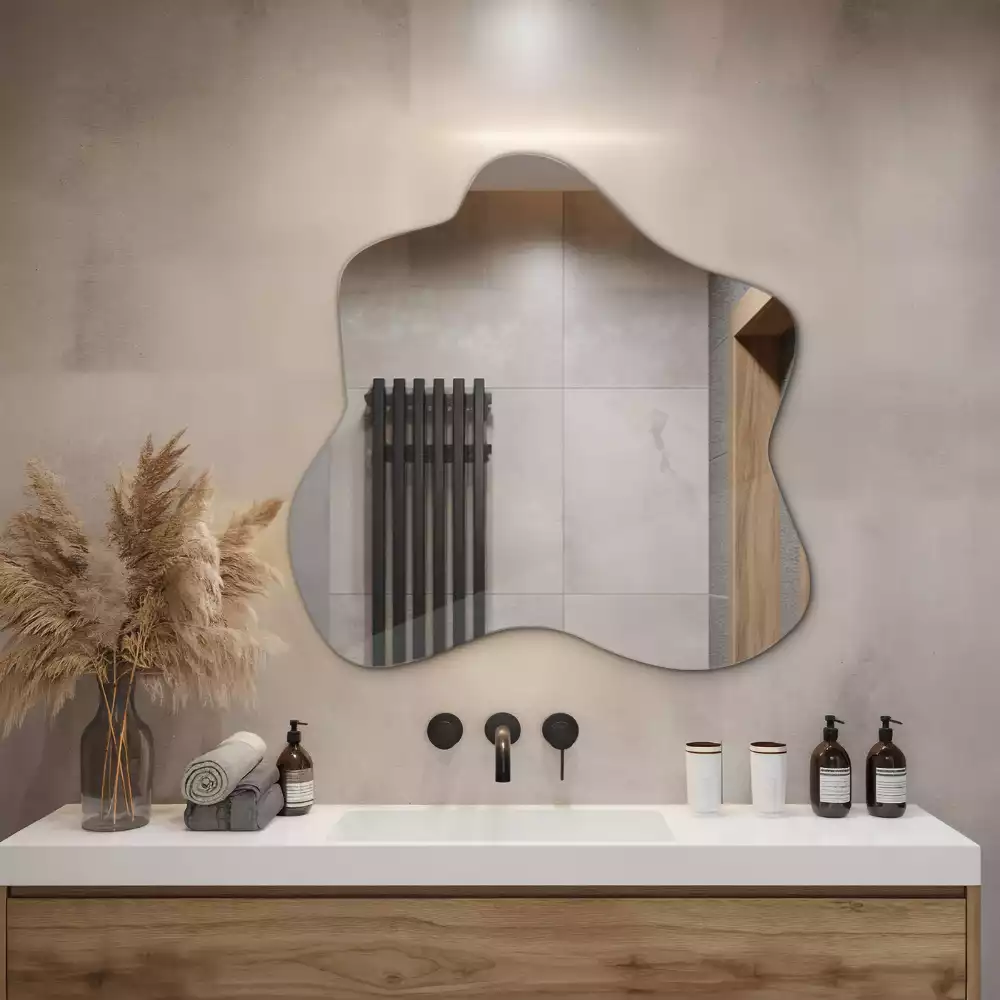 Asymmetrische spiegel vlek