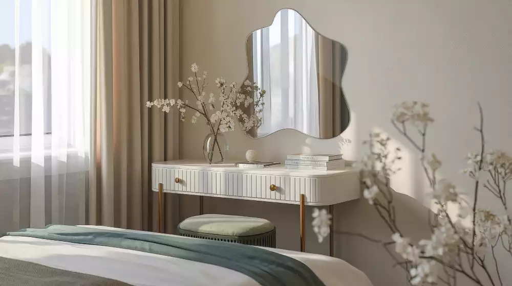 Asymmetrische spiegel vlek