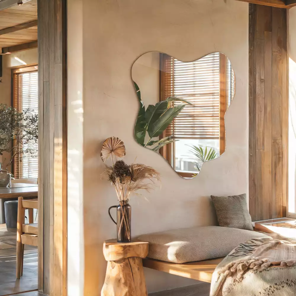 Asymmetrische spiegel vlek