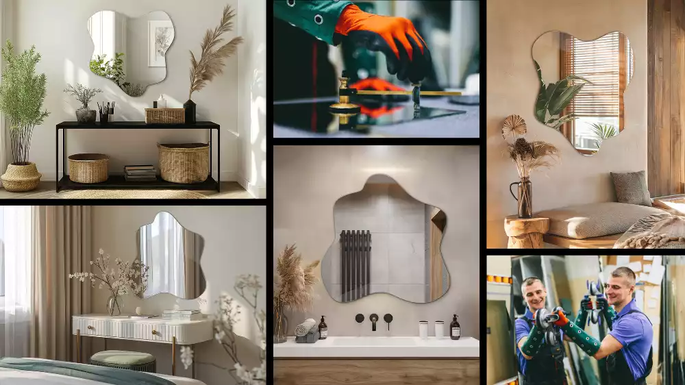 Asymmetrische spiegel vlek