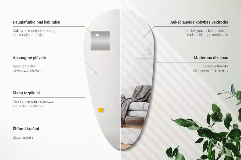 Druppel spiegel asymmetrische