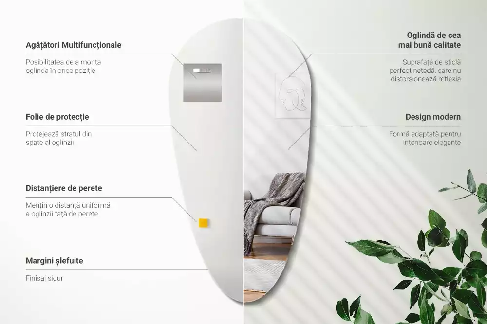 Druppel spiegel asymmetrische