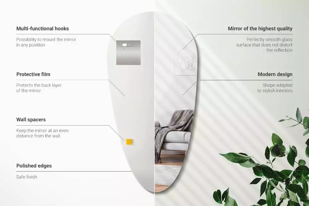 Druppel spiegel asymmetrische