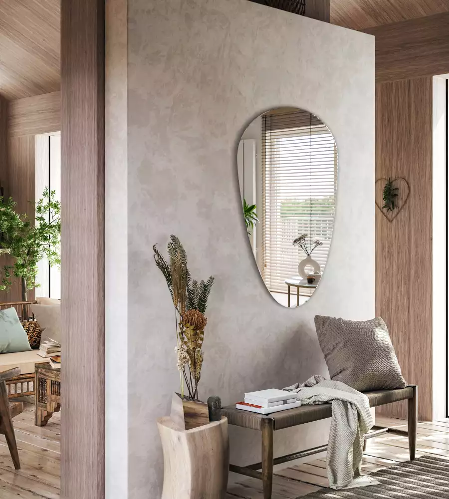 Druppel spiegel asymmetrische