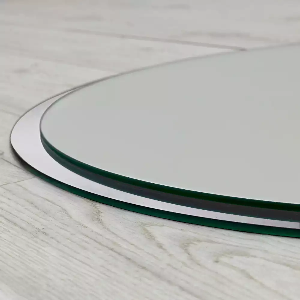 Spiegel witte rand hangend