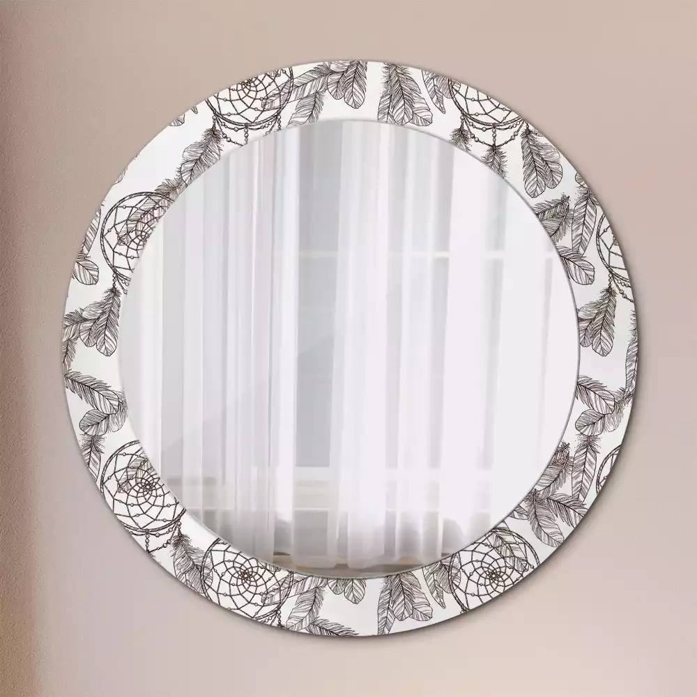 Ronde spiegel met decoratie Dromenvanger