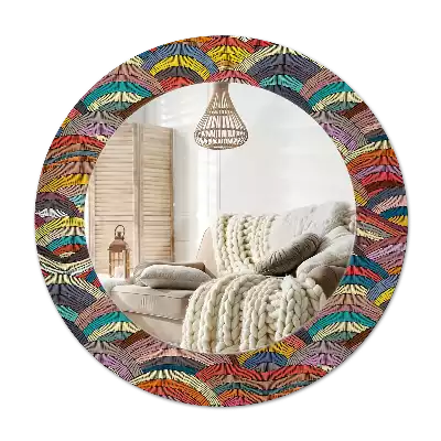 Ronde spiegel met decoratie Ornament