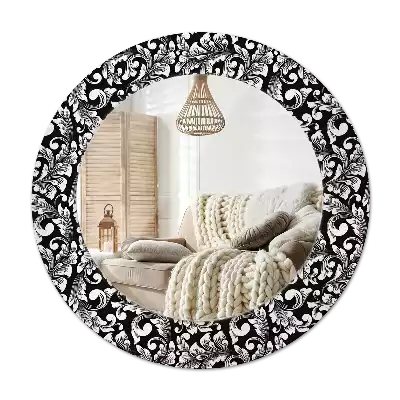 Ronde spiegel met decoratie Ornament