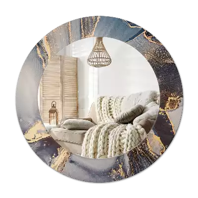 Ronde spiegel met decoratie Abstracte verven