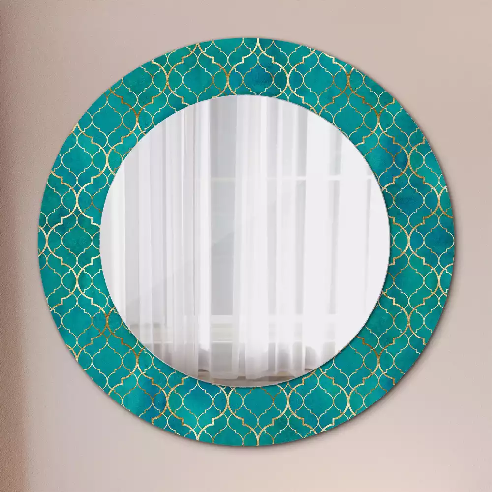 Bedrukte ronde spiegel Kleurcompositie