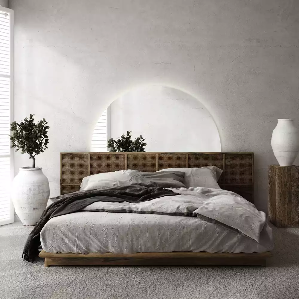 Halfronde spiegel met verlichting stijlvolle accessoire