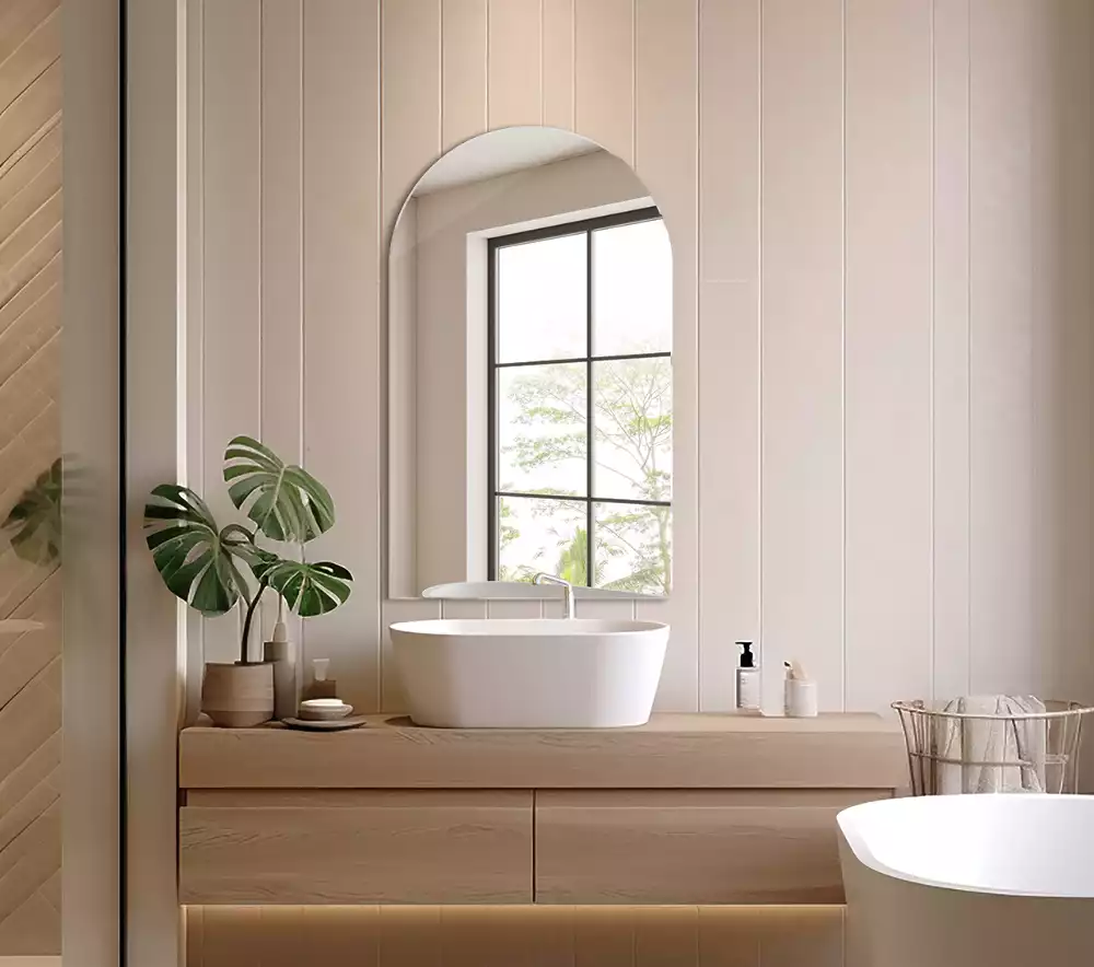 Boogspiegel hangende decoratieve