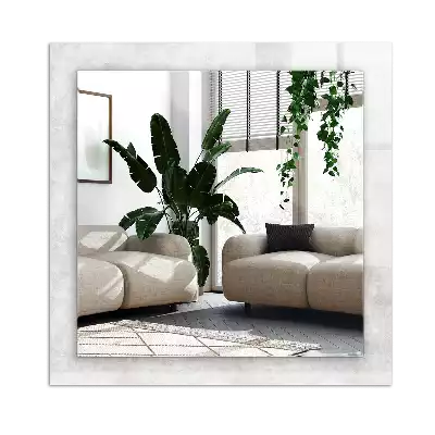 Rechthoekige spiegel met decoratie Grijs textuurpatroon