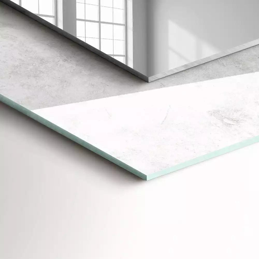 Rechthoekige spiegel met decoratie Grijs textuurpatroon