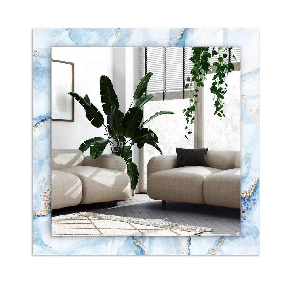 Rechthoekige spiegel met decoratie Abstract marmerpatroon