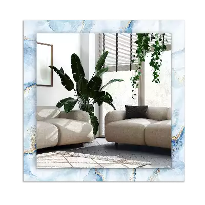 Rechthoekige spiegel met decoratie Abstract marmerpatroon