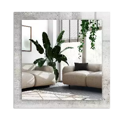 Rechthoekige spiegel met decoratie Gebarsten betonnen muur