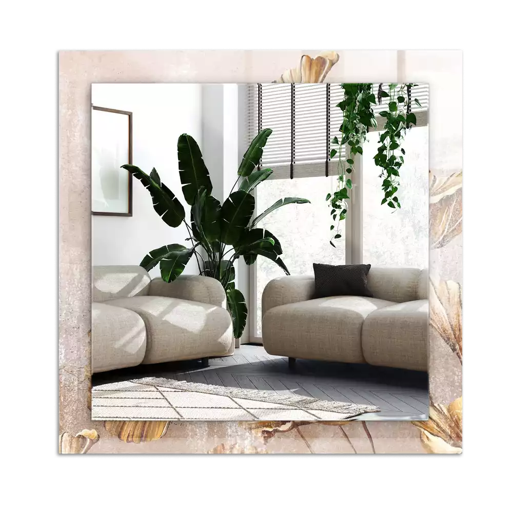 Rechthoekige spiegel met decoratie Vintage bloemen