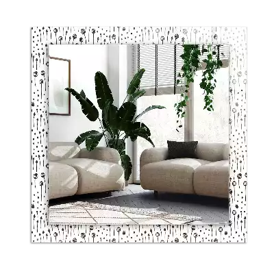 Bedrukte rechthoekige spiegel Minimalistische natuur