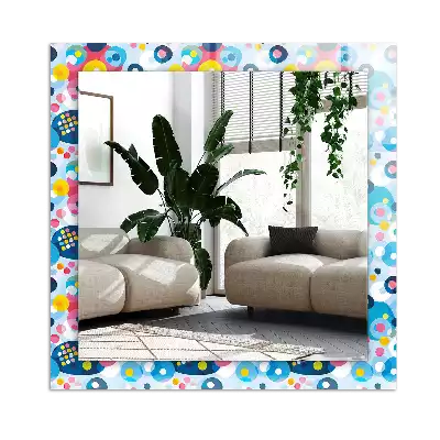 Bedrukte rechthoekige spiegel Kleurrijke abstracte patronen