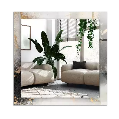 Rechthoekige spiegel met decoratie Abstracte moderne kunst