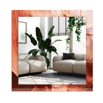 Rechthoekige spiegel lijst met print Woestijn Canyon Rotsen