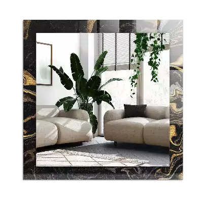 Rechthoekige spiegel met decoratie Abstract marmerpatroon