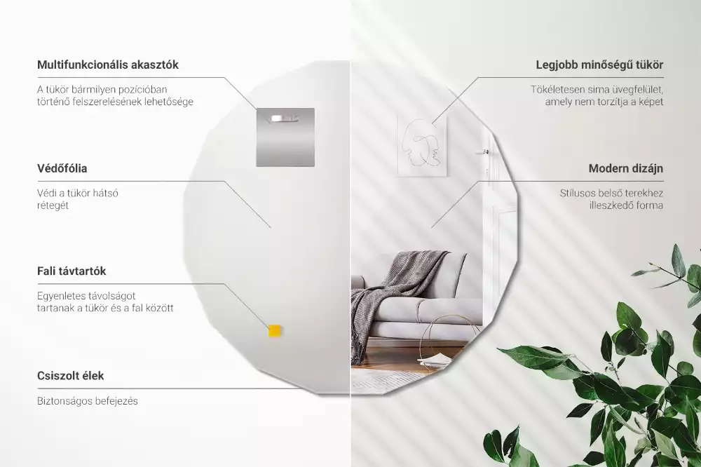 Geometrische spiegel origineel ontwerp