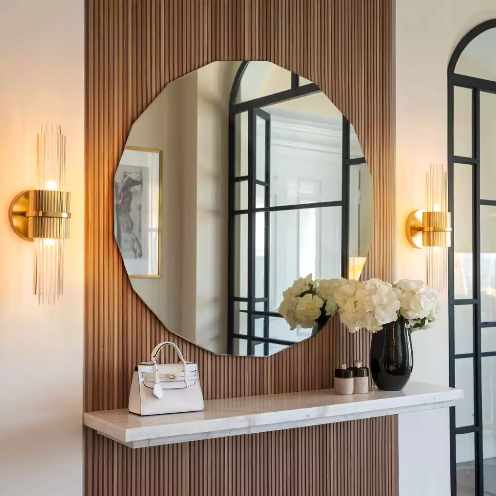 Geometrische spiegel origineel ontwerp