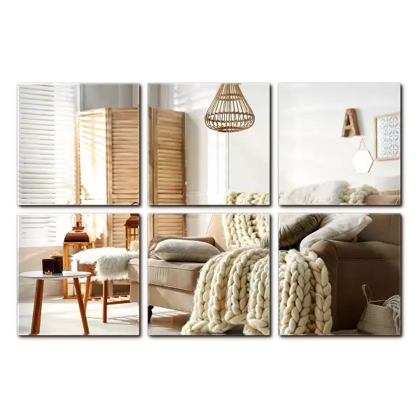 Spiegel tegels vierkante decoratieve