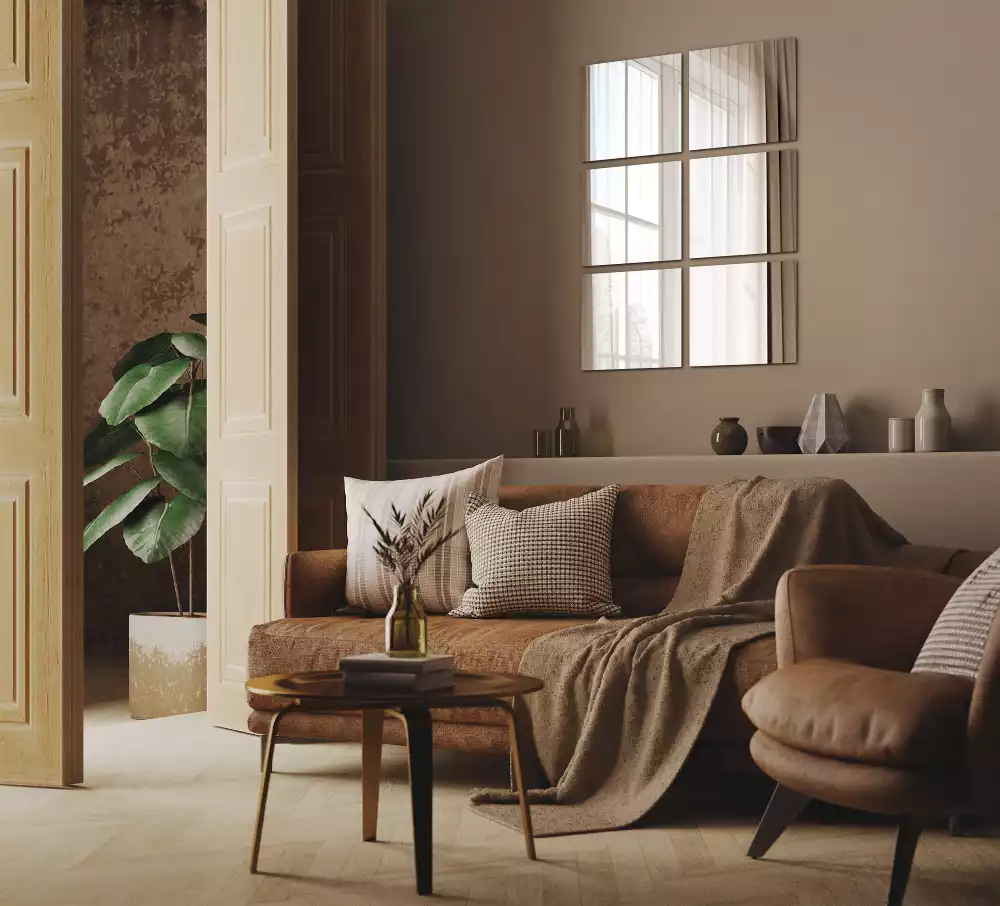 Spiegel tegels vierkante decoratieve