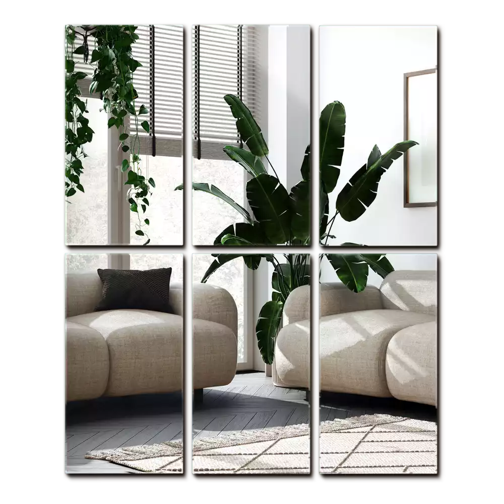 Spiegel tegels rechthoekig zelfklevend