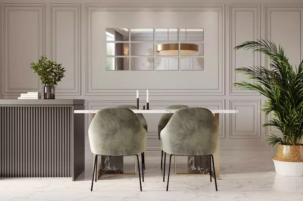 Spiegel tegels rechthoekig zelfklevend