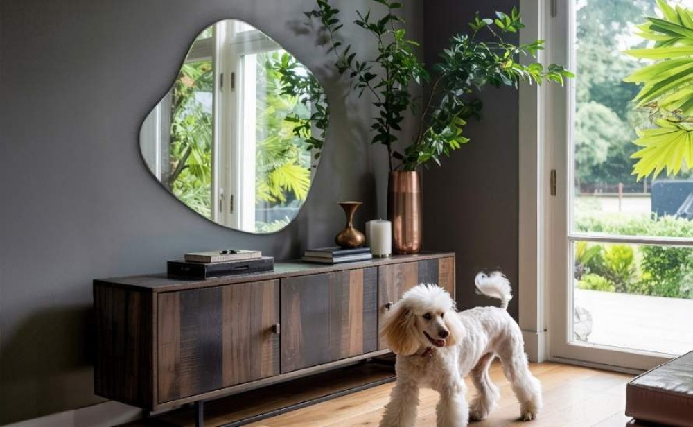 Spiegel boven de ladekast in de hal - hoe kies je die?